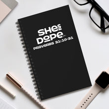 Load image into Gallery viewer, My Faith is Dope "Proverbs" Spiral Journal (EU)