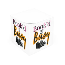 Load image into Gallery viewer, Book’d & Busy Note Cube