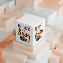 Load image into Gallery viewer, Book’d & Busy Note Cube