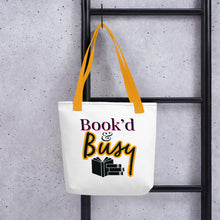 Load image into Gallery viewer, Book’d & Busy Tote bag