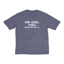 Load image into Gallery viewer, My Faith is Dope/Sport Fit/Men's Heather Dri-Fit Tee