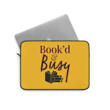 Load image into Gallery viewer, Book’d & Busy Laptop Sleeve
