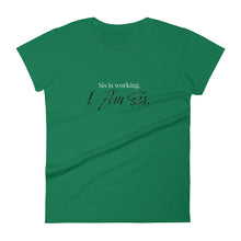 Load image into Gallery viewer, "Sis is Working" Women's Fitted Short Sleeve T-shirt