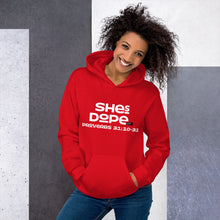 Load image into Gallery viewer, My Faith is Dope/Proverbs Red-Unisex Hoodie