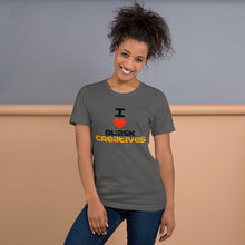 Load image into Gallery viewer, Love Black Creatives/Multi Colors- Short-Sleeve Unisex T-Shirt