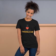 Load image into Gallery viewer, Love Black Creatives/Multi Colors- Short-Sleeve Unisex T-Shirt