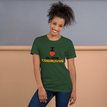Load image into Gallery viewer, Love Black Creatives/Multi Colors- Short-Sleeve Unisex T-Shirt