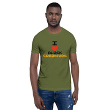 Load image into Gallery viewer, Love Black Creatives/Multi Colors- Short-Sleeve Unisex T-Shirt