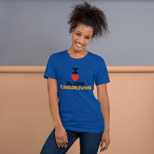 Load image into Gallery viewer, Love Black Creatives/Multi Colors- Short-Sleeve Unisex T-Shirt
