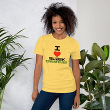 Load image into Gallery viewer, Love Black Creatives/ Golds -Short-Sleeve Unisex T-Shirt