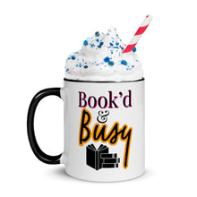 Load image into Gallery viewer, Book’d & Busy Logo Mug with Color Inside