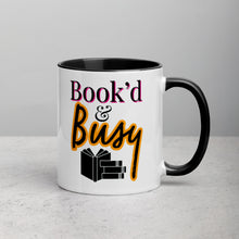 Load image into Gallery viewer, Book’d & Busy Logo Mug with Color Inside