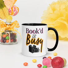 Load image into Gallery viewer, Book’d & Busy Logo Mug with Color Inside