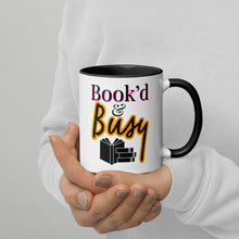 Load image into Gallery viewer, Book’d & Busy Logo Mug with Color Inside