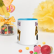 Load image into Gallery viewer, Book’d & Busy Logo Mug with Color Inside