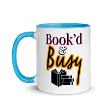 Load image into Gallery viewer, Book’d & Busy Logo Mug with Color Inside