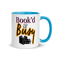 Load image into Gallery viewer, Book’d & Busy Logo Mug with Color Inside