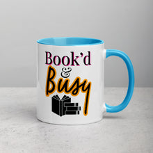 Load image into Gallery viewer, Book’d & Busy Logo Mug with Color Inside