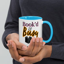 Load image into Gallery viewer, Book’d & Busy Logo Mug with Color Inside