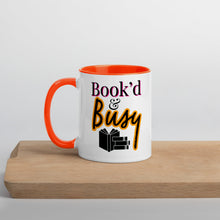 Load image into Gallery viewer, Book’d & Busy Logo Mug with Color Inside