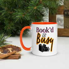 Load image into Gallery viewer, Book’d & Busy Logo Mug with Color Inside