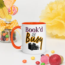 Load image into Gallery viewer, Book’d & Busy Logo Mug with Color Inside