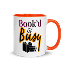 Load image into Gallery viewer, Book’d & Busy Logo Mug with Color Inside