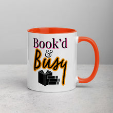 Load image into Gallery viewer, Book’d & Busy Logo Mug with Color Inside