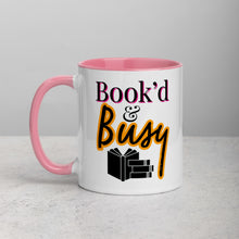 Load image into Gallery viewer, Book’d & Busy Logo Mug with Color Inside