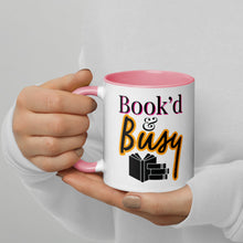 Load image into Gallery viewer, Book’d & Busy Logo Mug with Color Inside