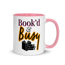 Load image into Gallery viewer, Book’d & Busy Logo Mug with Color Inside
