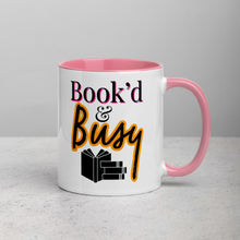 Load image into Gallery viewer, Book’d & Busy Logo Mug with Color Inside