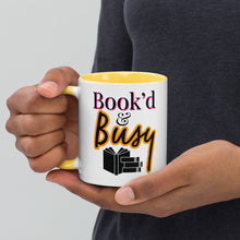 Load image into Gallery viewer, Book’d & Busy Logo Mug with Color Inside