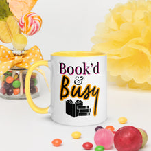 Load image into Gallery viewer, Book’d & Busy Logo Mug with Color Inside