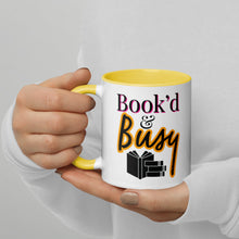 Load image into Gallery viewer, Book’d & Busy Logo Mug with Color Inside
