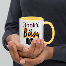 Load image into Gallery viewer, Book’d & Busy Logo Mug with Color Inside