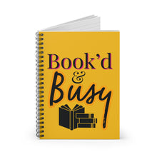 Load image into Gallery viewer, Book’d &amp; Busy Spiral Journal
