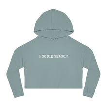Load image into Gallery viewer, “Hoodie Season” Women’s Cropped Hooded Sweatshirt
