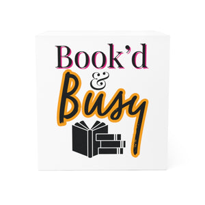 Book’d & Busy Note Cube