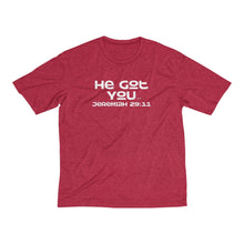 Load image into Gallery viewer, My Faith is Dope/Sport Fit/Men&#39;s Heather Dri-Fit Tee
