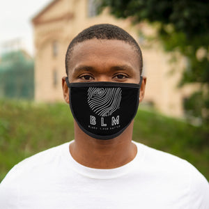 "BLM" Mixed-Fabric Face Mask