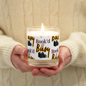 Book’d & Busy Glass Jar Soy Wax Candle